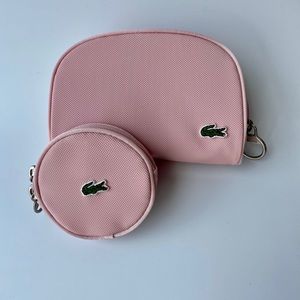 Lacoste makeup pouch and coin pouch